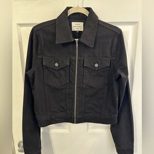 Reformation Romy Denim Jacket Black L